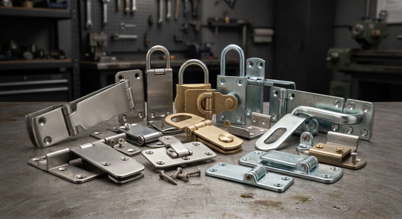 Hasps and locking hardware