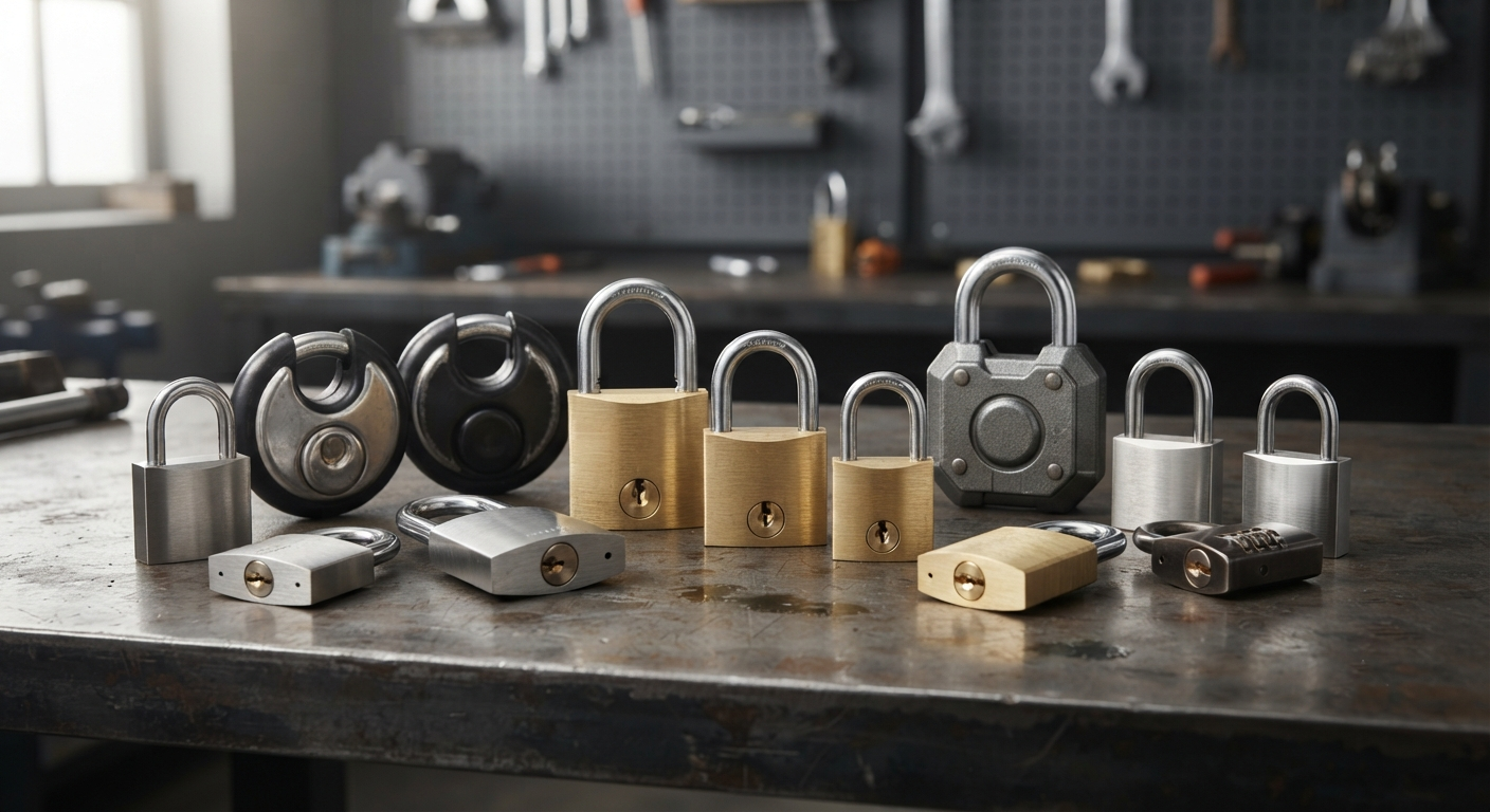 Padlocks - brass and steel security padlocks